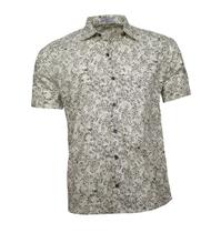 Camisa Floral Masculina Ramos Verde Claro