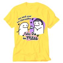 Camisa Flork amarela frase mãe você é uma joia tudo pra mim