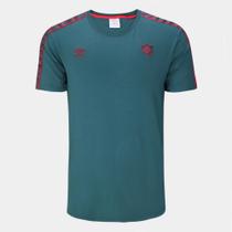 Camisa Fluminense 24/25 s/n Concentração Umbro Masculina - Verde escuro