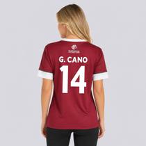 Camisa Fluminense Chiado Feminina Grená 14 Cano