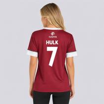Camisa Fluminense Chiado Feminina Grená 7 Hulk