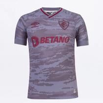 Camisa Fluminense III 21/22 Masculina - Bordô+Cinza