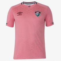 Camisa Fluminense Outubro Rosa 22/23 s/n Torcedor Umbro Masculina - Rosa