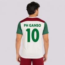 Camisa Fluminense Pulsar Off White e Bordô 10 Ganso Camisa Fluminense Pulsar Off White e Bordô 10 Ganso