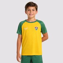 Camisa Fluminense Reluz Juvenil Amarela