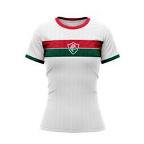 Camisa Fluminense Stencil Feminina Branco Original Braziline