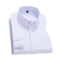 Camisa Formal De Algodão Listrada De Manga Longa Slim Fit Para Homens Tamanho plus 8XL 7XL