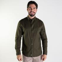 Camisa Forum Linho Relax Verde Militar Camisa Forum Linho Relax Verde Militar