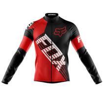 Camisa Fox Manga Longa Ciclismo Esportes Dry Fit Bicicleta Mtb