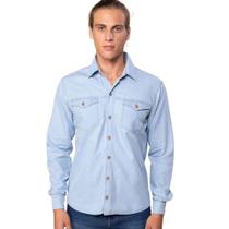 Camisa Freesurf Jeans Manga Longa Flat Azul Camisa Freesurf Jeans Manga Longa Flat Azul