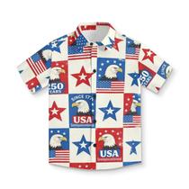 Camisa Frymappies 250 Anniversary USA Boys Button-Down 2T-3T Camisa Frymappies 250 Anniversary USA Boys Button-Down 2T-3T