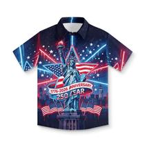 Camisa Frymappies Little Boy New York 250 Anniversary 9Y 10Y Camisa Frymappies Little Boy New York 250 Anniversary 9Y 10Y