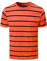 Camisa Funny World Tiger listrada de algodão laranja XL