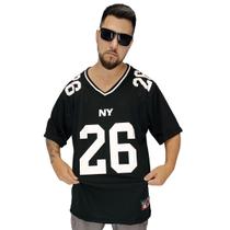 Camisa Futebol Americano M10 26 NY New York Preto