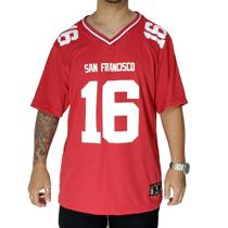 Camisa Futebol Americano M10 Plus San Francisco 16 Vermelho