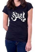 Camisa Ghost Baby Look Feminina Heavy Metal Show Banda