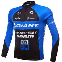 Camisa Giant Manga Longa Ciclismo Esportes Bike Mtb Dry Fit