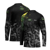 Camisa Gola Careca Hunter Proteção Solar UV Shot - Mar Negro P Camisa Gola Careca Hunter Proteção Solar UV Shot - Mar Negro P