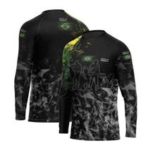 Camisa Gola Careca Hunter Proteção Solar UV Shot - Mar Negro P