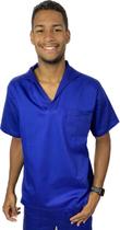Camisa Gola Italiana de Brim RESISTENTE Manga Curta Uniforme Profissional Sinalização Eletricista Construção