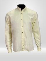 Camisa Gola Padre Masculina Amarela Raffer Nautic