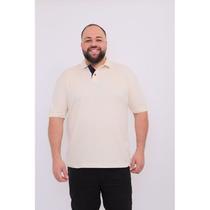 Camisa gola polo básica masculina g4/g5 pluz size tamanho extra grandes