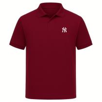 Camisa Gola Polo Basica Piquet Camiseta Estampa NY Algodao Poliester Confortavel Lisa Botao Moderna Camisa Gola Polo Basica Piquet Camiseta Estampa NY Algodao Poliester Confortavel Lisa Botao Moderna