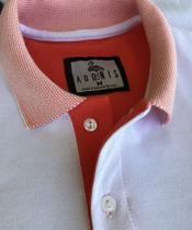 Camisa Gola Polo Branca Coral