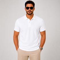 Camisa gola Polo Branca Lisa Piquet Masculina Unissex Básica Uniformes e Bordado Camisa gola Polo Branca Lisa Piquet Masculina Unissex Básica Uniformes e Bordado