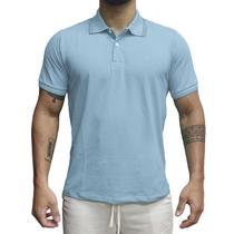 Camisa Gola Polo Casual Slim Manga Curta Piquet Algodão Ogochi