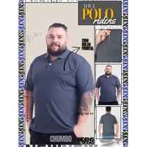 Camisa Gola Polo Com Bolso Masculina Tecido Premium e Ótimo Acabamento Plus Size Camisa Gola Polo Com Bolso Masculina Tecido Premium e Ótimo Acabamento Plus Size
