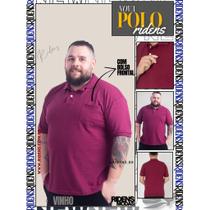 Camisa Gola Polo Com Bolso Masculina Tecido Premium e Ótimo Acabamento Plus Size