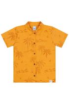 Camisa Gola Polo Estampada Fechamento Com Botões Infantil Masculino