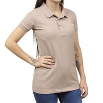Camisa Gola Polo Feminina Bege TXC 38248