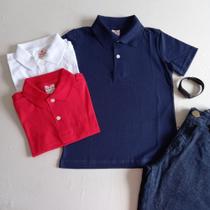 Camisa gola polo infantil masculina