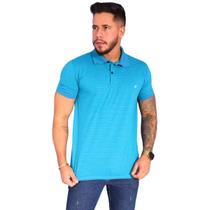 Camisa Gola polo Listrada Masculina Tecido 100% Algodão