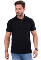 Camisa gola polo masculina adulto lisa básica Algodão com poliéster modelo slim