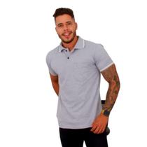 Camisa Gola Polo Masculina com Bolso Tecido Fio 30.1 100% Algodão ( Cores Variadas )