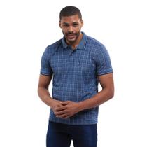 Camisa Gola Polo Masculina Xadrez Manga Curta Algodão