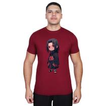 Camisa Gola Redonda Adulto Itachi Naruto Akatsuki Chibi