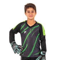 Camisa Goleiro Infantil Poker Orbit Junior Preto/verde