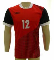 Camisa Goleiro N12 Genebra vrm/bco MC Adulto - Lambra
