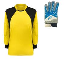 Camisa Goleiro trb Infantil + Luva DRB Azul Branco Infantil Camisa Goleiro trb Infantil + Luva DRB Azul Branco Infantil