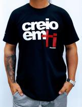 Camisa gospel/ evangélica estampada Creio em ti , 100% algodão Camisa gospel/ evangélica estampada Creio em ti , 100% algodão