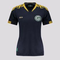 Camisa Gr33n Goiás Goleiro 2024 Feminina Azul e Amarela