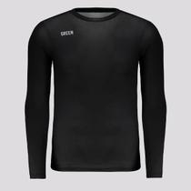 Camisa Gr33n Goiás Térmica 2024 Juvenil Preta