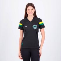 Camisa Gr33n Goiás Treino Atletas 2024 Feminina Preta