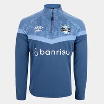 Camisa Grêmio 23/24 Treino Umbro Manga Longa Masculina - Azul
