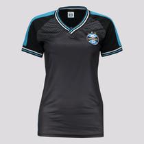 Camisa Grêmio Andie Feminina Preta e Turquesa
