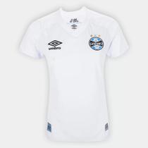 Camisa Grêmio II 22/23 s/n Torcedor Umbro Feminina - Branco+Azul